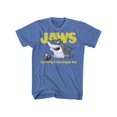 thumbnail image 1 of Jaws Cartoon Jaws Retro Royal Heather Adult T-Shirt Tee, 1 of 1
