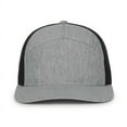 thumbnail image 2 of Outdoor Cap OC106 Structured 7-Panel Cap-LN Heathered Grey/Black, 2 of 8