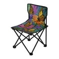 thumbnail image 2 of Folding Chair Camping Chair For Camping Picnicking Outdoor Beach and Travel Yellow Butterflies in The Garden, 2 of 8