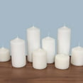 thumbnail image 3 of Stonebriar - Velas altas blancas sin perfume, pilares de vela de 35 horas, perfectas para decoración, bodas, emergencias, 3 x 4 pulgadas, 6 unidades, 3 of 12