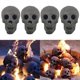 thumbnail image 2 of Halloween Decor Skull 4pcs Charcoal for Fire Pits and Fireplaces Decoration, 2 of 5