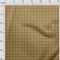 thumbnail image 3 of oneOone Georgette Viscose Dark Mustard Fabric Geometric Craft Projects Decor Fabric Printed By The Yard 42 Inch Wide, 3 of 5