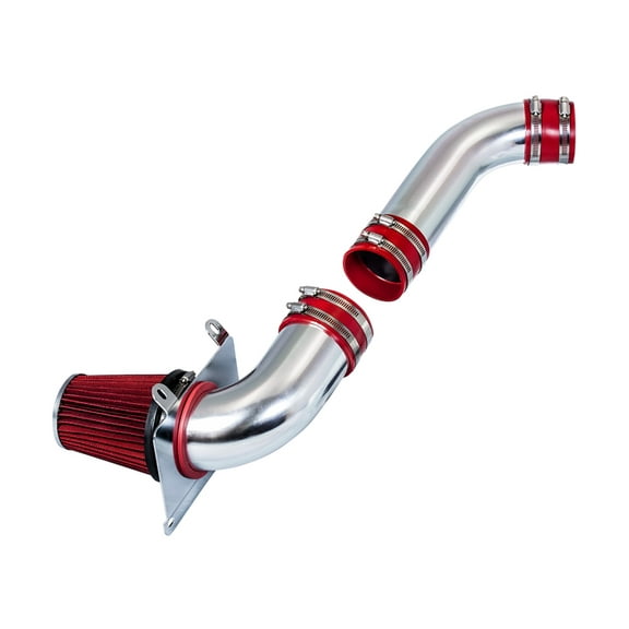 Rtunes Racing Cold Air Intake Kit   Filter Combo RED Compatible For 87-93 Compatible Ford Mustang 5.0L V8