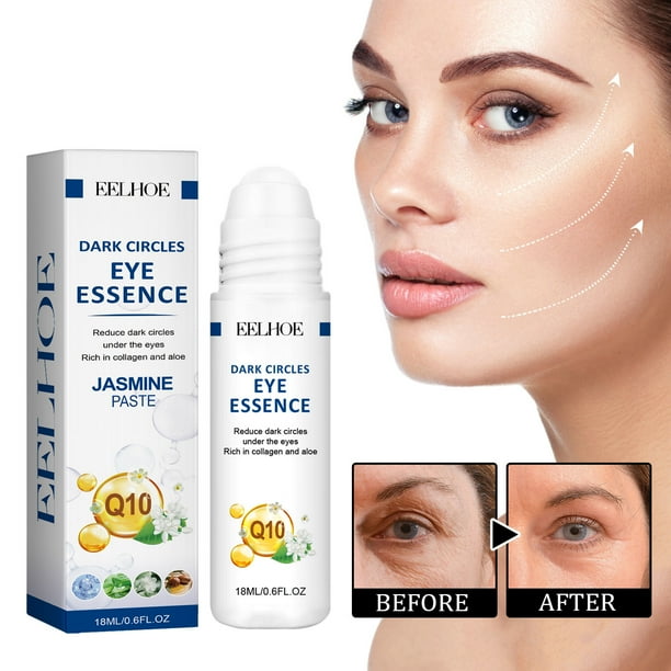 Jazmín Tratamiento de Ojeras Contorno de Ojos 18ml con Aloe Vera, Crema Hidratante de Masaje Debajo de los Ojos para Ojos Cansados, Uso Diario por la Mañana y por la Noche, Efecto Refrescante y