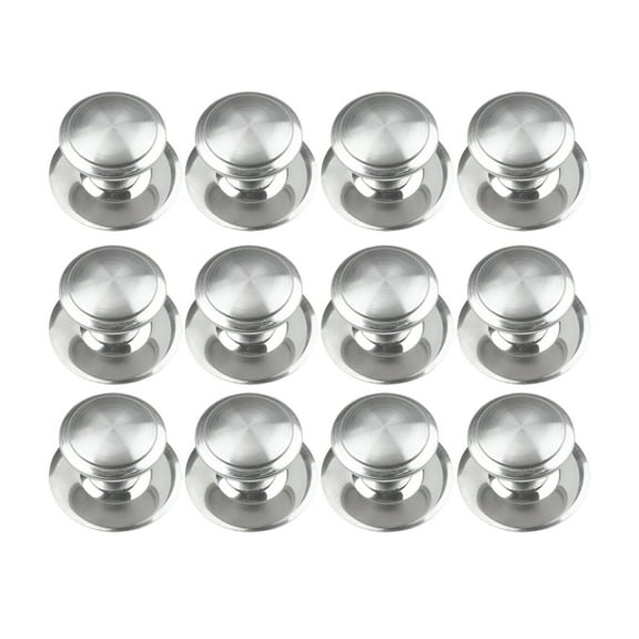 LAMIRO 12Pc Self-Adhesive Cabinet Knobs Self-Stick Hardware Kitchen Cabinet Handles No-Punch Stick Drawer Knobs
