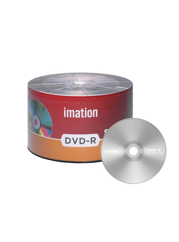 50 Pack Imation DVD-R 16X 4.7GB/120Min Branded Logo Blank Media Recordable Data Disc