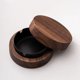 thumbnail image 1 of Zhuge Cenicero portátil de diseño moderno, madera maciza + acero inoxidable, 10,4 * 4,5 cm, negro, 1, 1 of 5