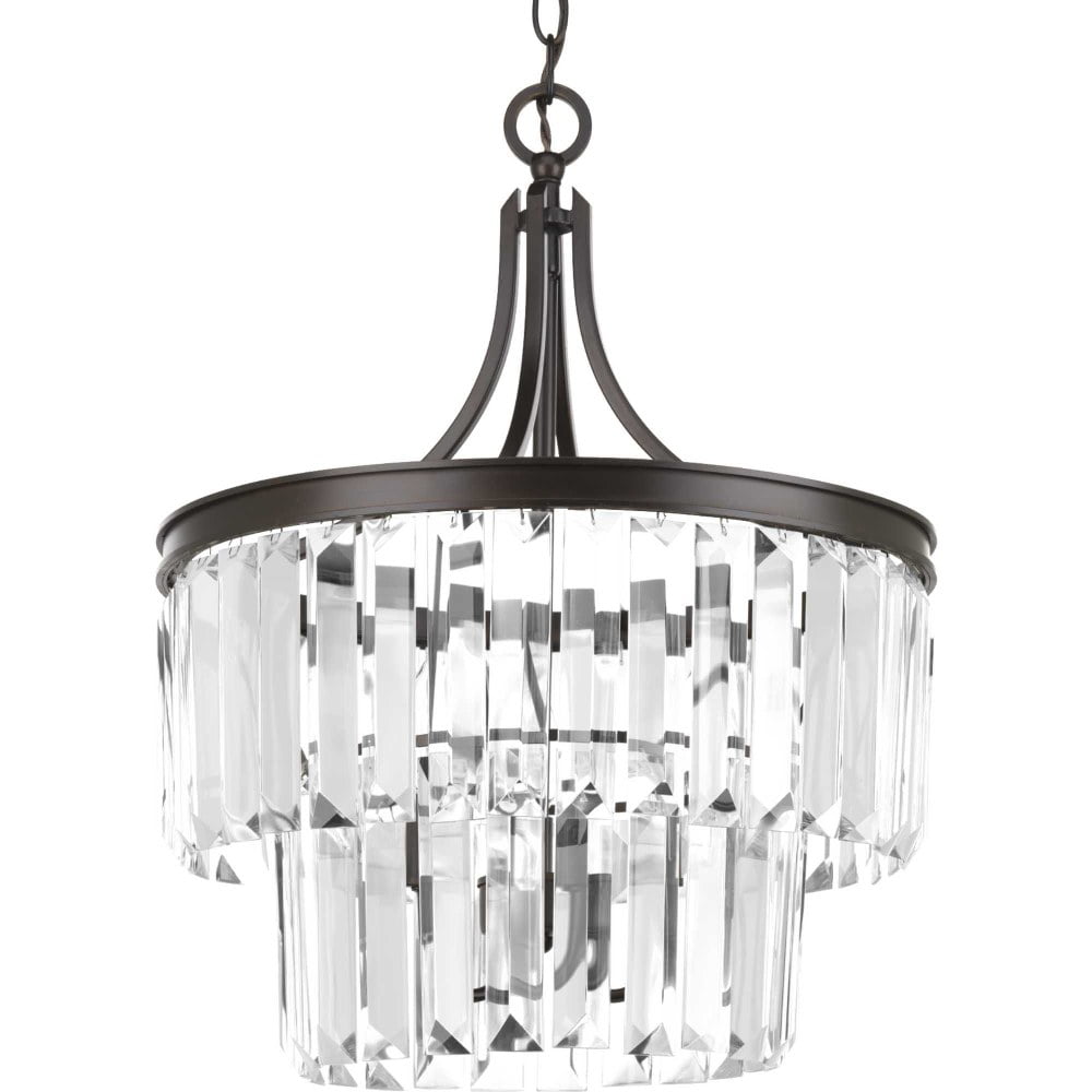 P2326-20-Progress Lighting-Glimmer - Close-to-Ceiling Light - 3 Light - Drop Shade in Luxe and New Traditional and Transitional style - 16.25 Inches