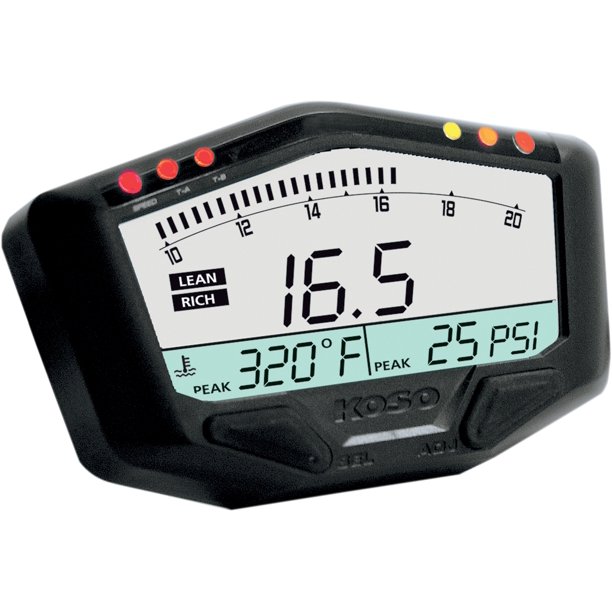 Koso North America X2 Boost Gauge with Air/Fuel Ratio and Temperature