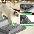 thumbnail image 6 of Extra Large Stainless Steel Cat Litter Box - 23.5" x 15.5" x 12" - High Sided Walls for Big Cats, Anti Urine Leakage, Odorless and Easy Cleaning - Foot Pad, Mat, Scoops & Deodorizer - XXL Litter Box, 6 of 9
