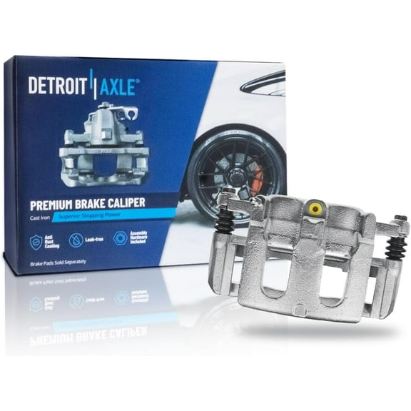 Detroit Axle - Front Right Brake Caliper for Ford Explorer Flex Taurus Lincoln MKT MKS Passenger Side Brake Caliper with Bracket Replacement