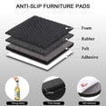 thumbnail image 3 of Yelanon Almohadillas Antideslizantes para Muebles-24 Piezas Pinzas para Muebles de 2"" Antideslizantes para Patas de Muebles Patas de Goma autoadhesivas Patas para Muebles Protectores Antideslizantes, 3 of 5