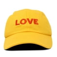 thumbnail image 4 of DALIX Custom Embroidered Hats Dad Caps LOVE Stitched Logo Hat in Gold, 4 of 7