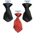 thumbnail image 2 of Dog Neck Tie Swiss Dot Blue, 2 of 3