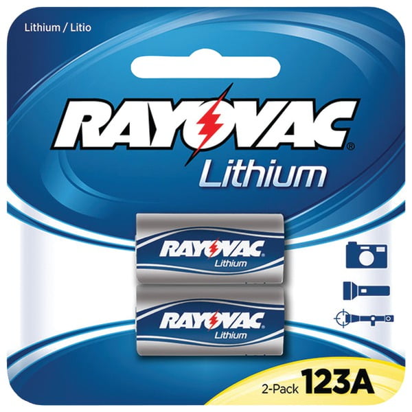 RAYOVAC(r) RL123A-2A batteries photo lithium 123a 3 volts (2 pk)