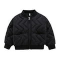 thumbnail image 2 of Esaierr Kids Toddler Boys Girls Cotton Jacket Tops Baby Short Thickened Coats New Leisure Standing Collar Fashion Autumn Winter Jacket for 1-8Y, 2 of 8