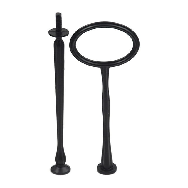 GROWTH TANK Cake Plate Stand Handle 2 Tiers Cake Cupcake Tray Stand Handle for Daily Use Black