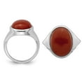 thumbnail image 2 of Sterling Silver Red Agate Ring, 2 of 4