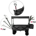 thumbnail image 5 of BENTISM Steel Garden Wagon Cart with Adjustable Handles, 5 of 10