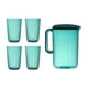 thumbnail image 2 of Jarra de agua para puerta de refrigerador con tapa, 2 l, para jugo, limonada y bebidas. 5 uds verde, 2 of 9
