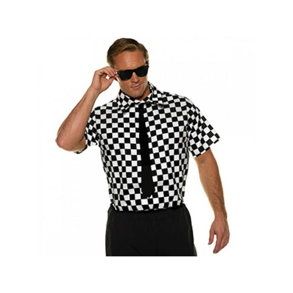 UnderWraps Men's Totally 80s Checkered Shirt Valley Dude Costume 2X-Large 48-50