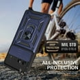 thumbnail image 2 of Case for Google Pixel 6 Pro with Slide Camera Cover,Military Grade Heavy Duty Protection Phone Case Cover with Magnetic Ring Kickstand for Google Pixel 6 Pro SJ Blue, 2 of 13