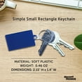 thumbnail image 4 of Rectangle Soft Keychains Set of 10, Bulk Pack - Perfect for Home, Tradeshows, Other Events - Blue, 4 of 5