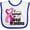 White and Royal, variant on Inktastic Breast Cancer Awareness I Support My Great Grandma Boys or Girls Baby Bib