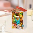 thumbnail image 4 of Casa de de DIY Casas de a en miniatura con luces para muebles Pntas de juguete para jardín CUTICAT Casa de muñecas en miniatura, 4 of 8
