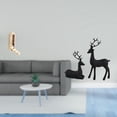 thumbnail image 2 of Organizador De Ganchos De Pared Plegable Para Baño, Armario, Toallas Y Batas De Estilo Rústico Con Estatua De Ciervo Negro, Figura De Reno De Resina, Decoración De Mesa, Escultura De Animal., 2 of 8