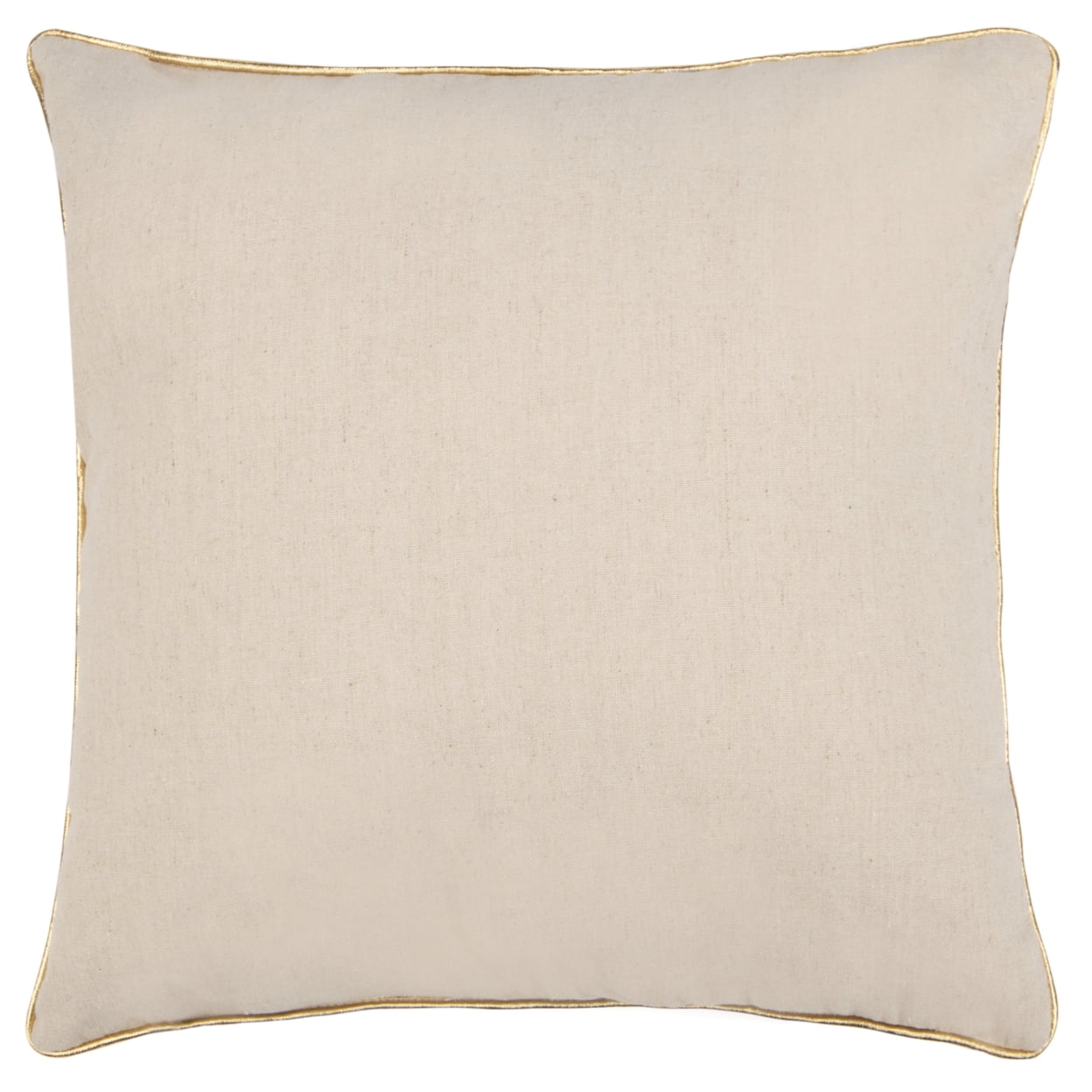 SAFAVIEH Baby It's Cold Outside 18" x 18" Holiday Pillow, Beige/Gold