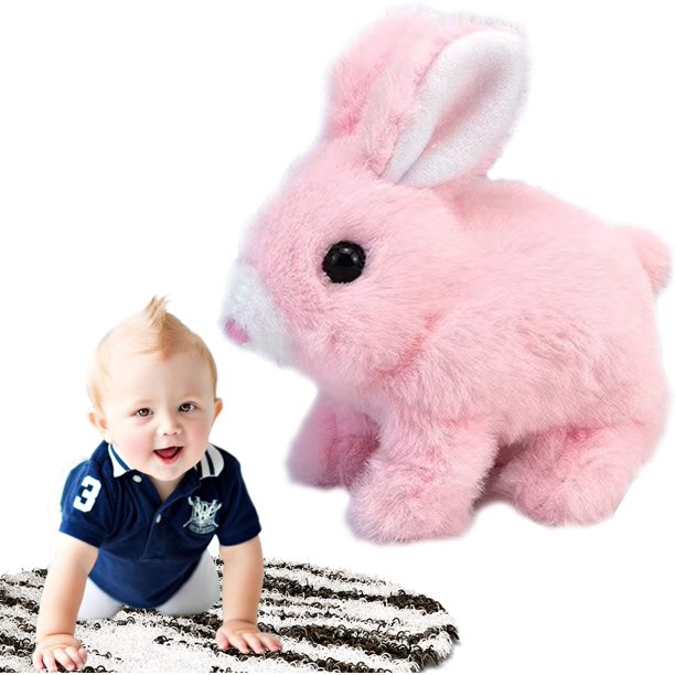 Interactive Bunny Toys for Kids Easter Bunny Plush Educational Bunnies