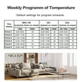 thumbnail image 4 of Contrôleur de Température Thermostat Intelligent Wi-Fi Programmable Hebdomadaire à Commande Tactile/ Application Mobile/ Commande Vocale Compatible avec Alexa/ Google Home, pour Chaudière Eau/gaz 5 A, 4 of 8