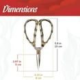 thumbnail image 4 of JubileeYarn Bamboo Stalk Embroidery Craft Scissors - Large - 3 Pairs, 4 of 5