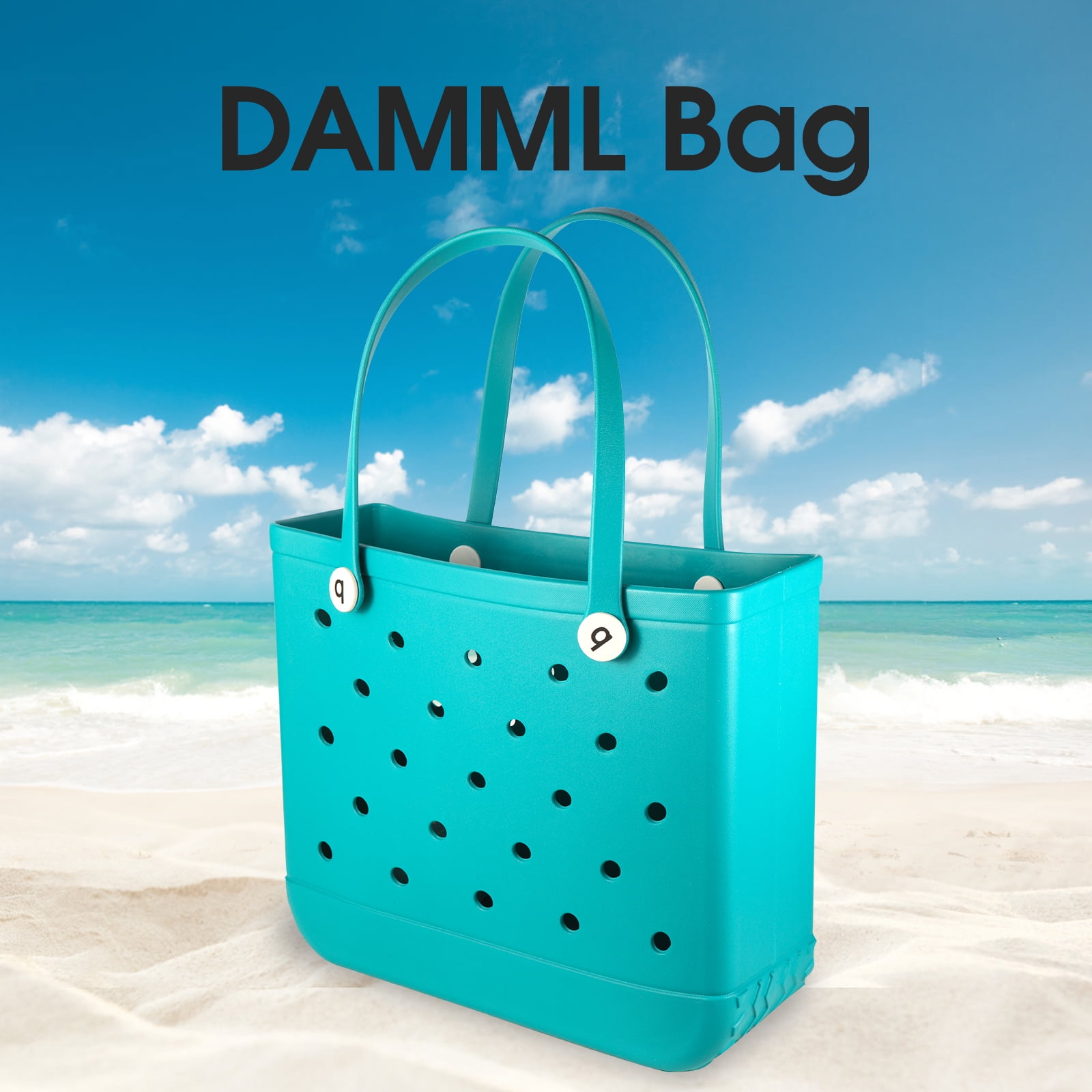 Oversized Rubber Beach Bags Waterproof Sandproof Outdoor EVA Portable Washable Tote Bag For Beach,Sports,Market 