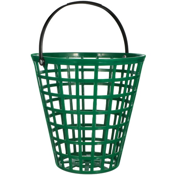 Golf Ball Basket Container with Handle Can Hold 100pcs (Green)