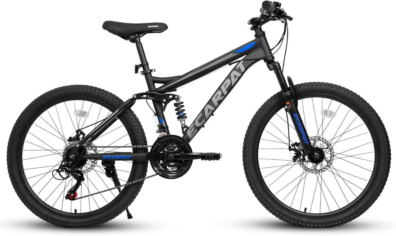 Ambifirner 27" Mountain Bike for Adults - 8-Speed Shifter & Dual Disc Brakes - All-Terrain Tires & Shock Absorber - 85% Pre-Assembled