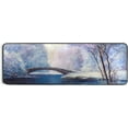 thumbnail image 5 of Dreamtimes Winter River Snow Hallway Runner Rug 2'x6' Kitchen Rug with Rubber Backing Tree Bridge Landscape Non Slip Entryway Rug Runner Washable Soft Area Rug for Hallway Bedroom Kitchen Decor, 5 of 6