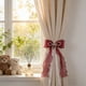 thumbnail image 1 of Cinta de malla para cortina, elegante lazo de perla, alzapaños para cortina de 26,9 x 12,9 pulgadas, un solo alzapaños decorativo para cortinas de ventana, hermosos detalles de lazo para decoración de, 1 of 6