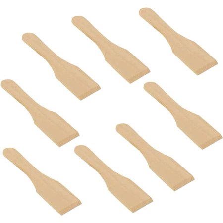 Raclette Scraper Wooden Raclette Spatula Wood Kitchen Utensils for Non-stick Pans Cheese Grills Gourmet Boards Frying Pans Fondue 8 pcs/set