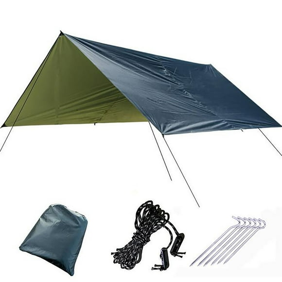 Camping Tent Rain Tarp 3 X 3 M Ultra-Light Sun Protection Backpack