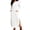 White, variant on Ashirexll Casual Dresses for Women Winter Knit Long Sleeve Round Neck Solid Color Sweater Dress with Side Pockets and Side Slit Hem
