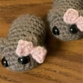 thumbnail image 3 of sad hamster, sad hamster plush, crochet sad hamster, 3 of 5
