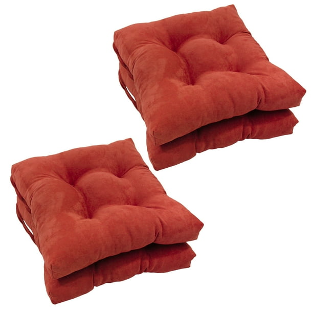 Cojín de microgamuza Pillow Blazing Needles para silla, 16 pulgadas, paquete de 4