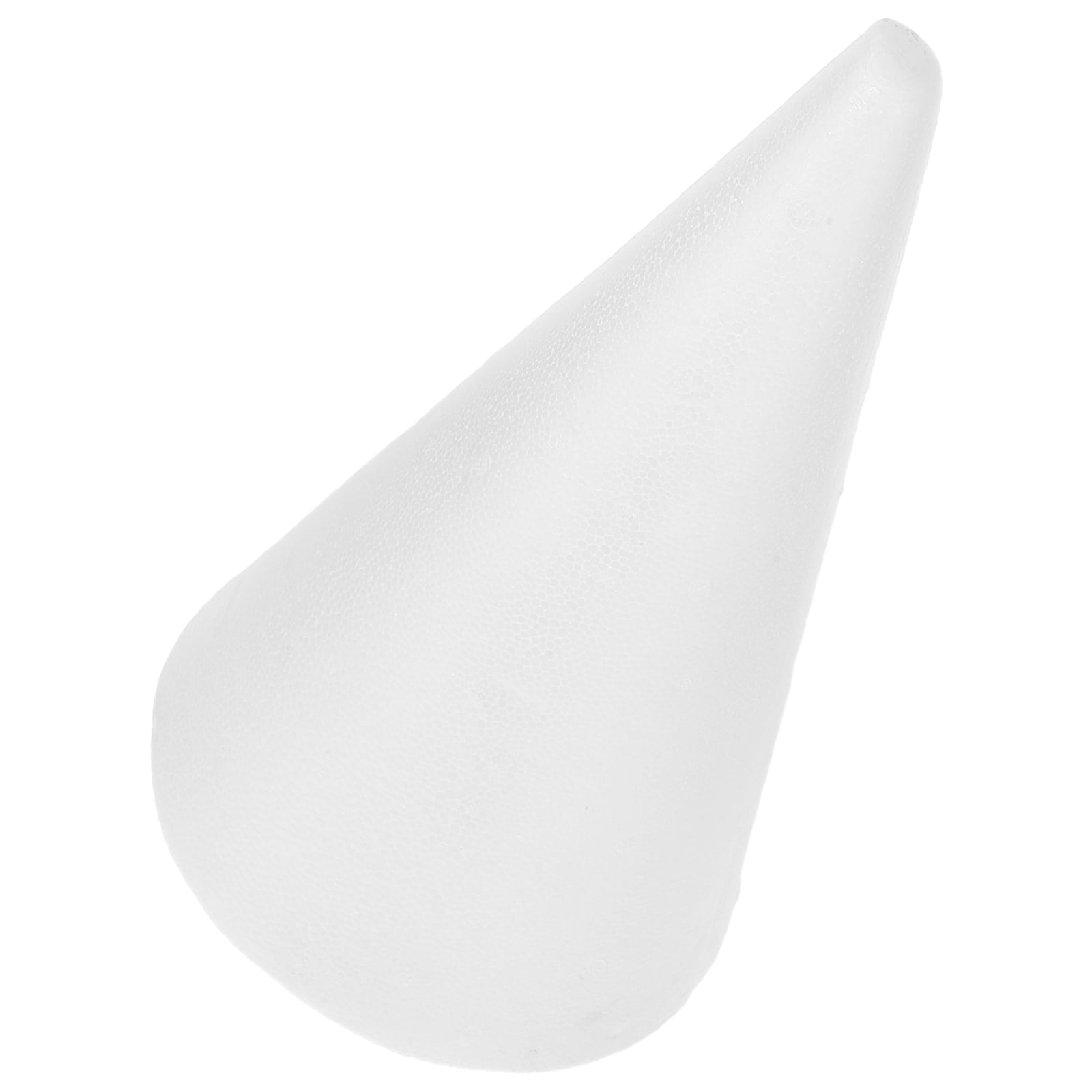Foam Cone for DIY Crafts 13.3 Inch White Craft Cone for Holiday Decorations Floral Arrangements Custom Projects