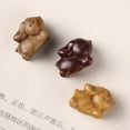 thumbnail image 3 of MasteelfCA 2pcs Wood Rabbit Charm Rabbit Hanging Ornament DIY Key Charm Wood Rabbit Craft, 3 of 8