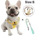 thumbnail image 1 of Dog Chest Harness Traction Rope, Breathable Pet Vest for Outdoor Walking Training Control for Medium Large Breeds Yellow S, 1 of 8