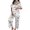 A-Light Gray64, variant on JAJAHO Women Halloween Pajamas Set 2 Piece Pjs Pumpkin Ghost Printed Short Sleeve Button Shirt With Pants Set