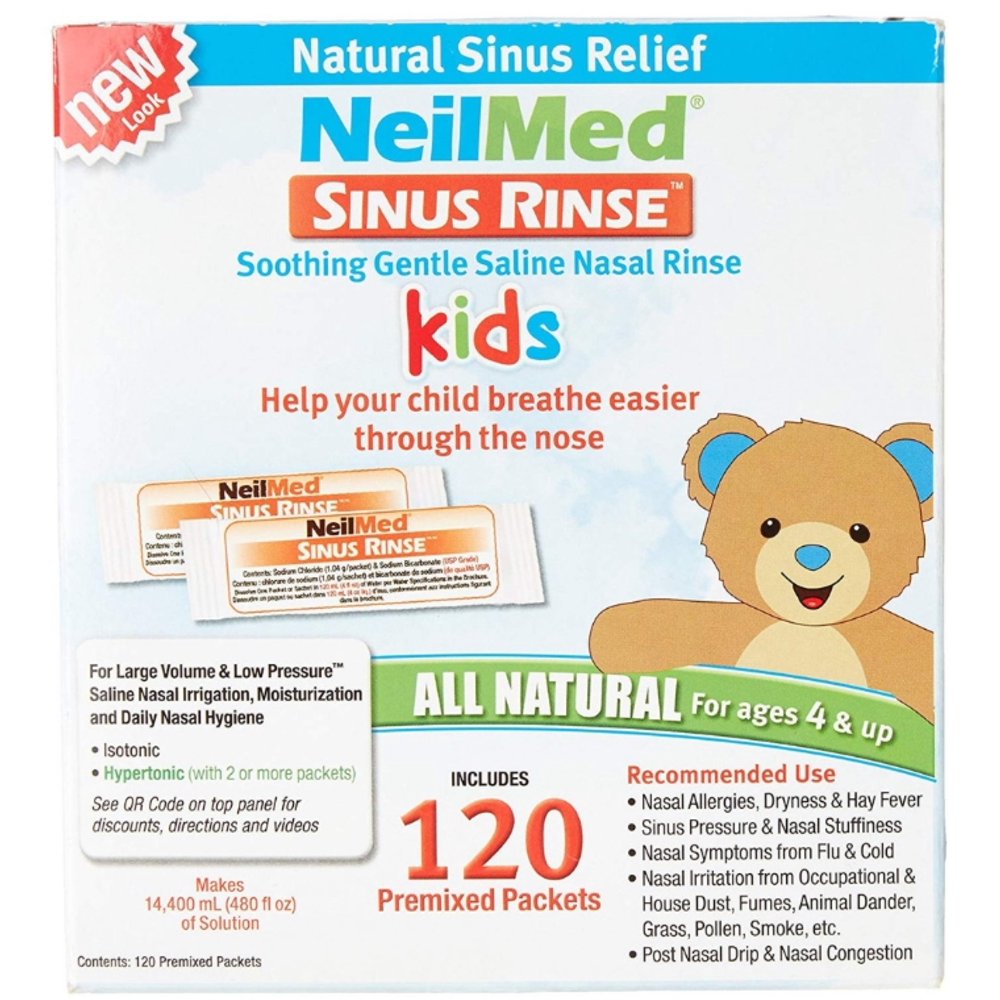 NeilMed Sinus Rinse Pediatric Packets 100 Each - Walmart.com - Walmart.com
