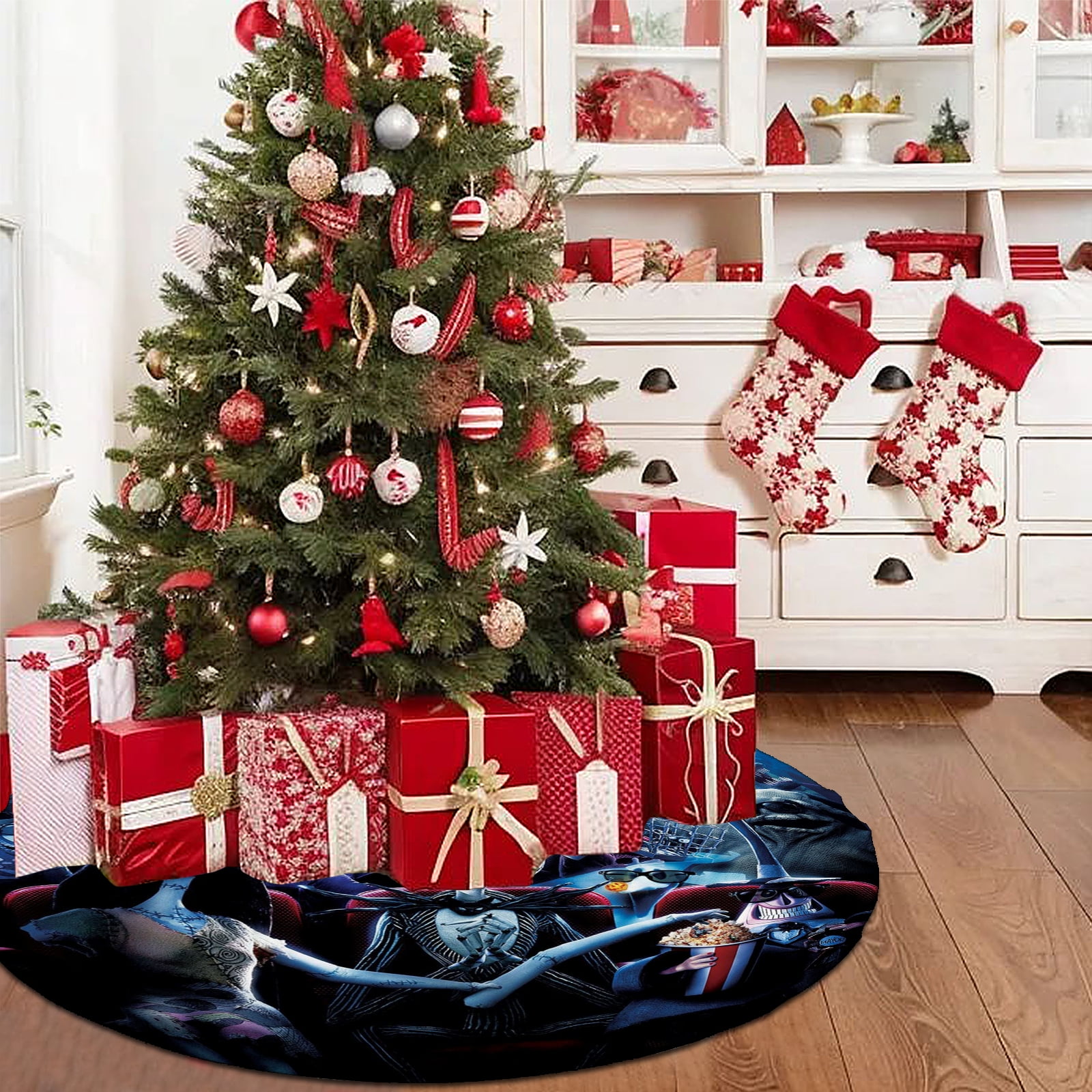 Nightmare Before Christams Christams Tree Skirts Mat The Nightmare Before Christmas Christmas Tree Skirt for Fall Autumn Holiday Party Indoor Outdoor Home Decor 48 inch G19 Walmart